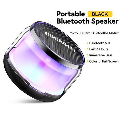 Essager Portable Bluetooth Memory card Speaker Super Bass .